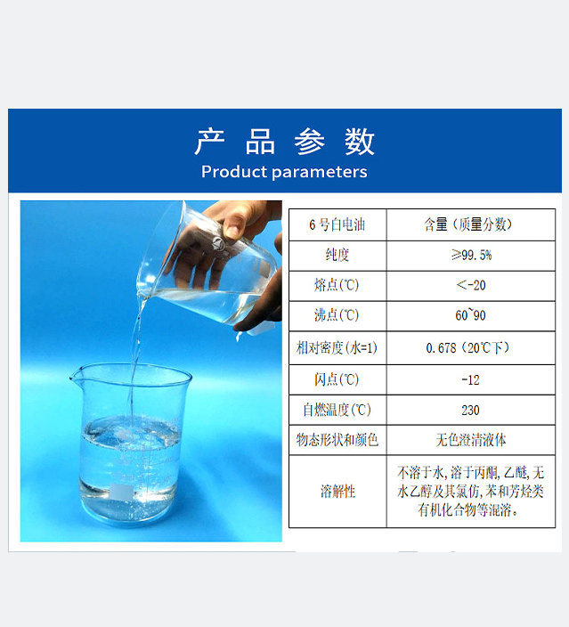6號白電油的參數（寫文章）